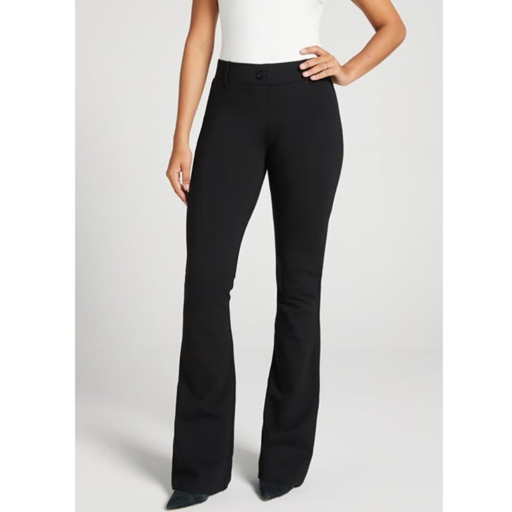 Betabrand Classic Dress Yoga Pant Bootcut Women's Size Small Black Mid Rise